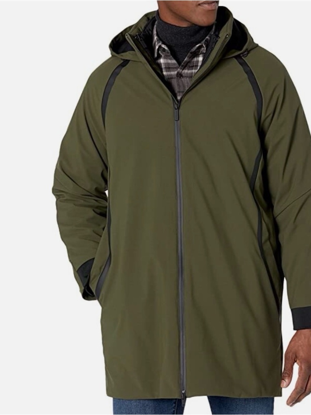 Perry Ellis Motion Parka Car Coat - men’s Large